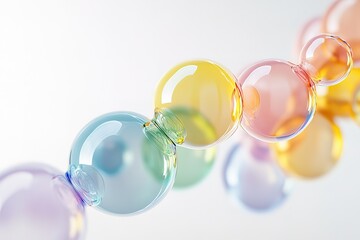 Vibrant, Realistic Bubbles: A Collection of Colorful, Glossy, and Translucent Sphere Icons Perfect for Design Projects, Websites, Apps, and More! These high-quality vector illustrations are versatile 