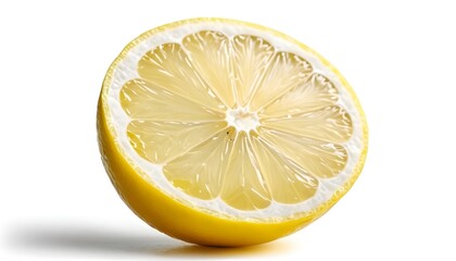 Half a Lemon Isolated on White