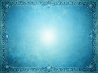 Elegant pastel blue vintage background, grunge texture, soft light center, old paper design with subtle vignette.