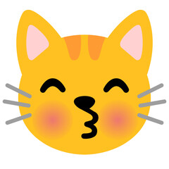 Cat Face with Pouting Lips 