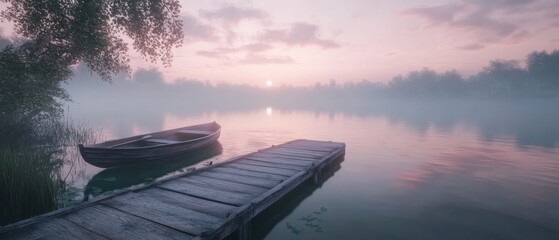 Serene sunrise reflection peaceful lake photography tranquil environment scenic viewpoint nature's beauty