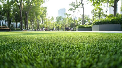 An inaugural ceremony for the opening of a new urban park. Featuring nature and community
