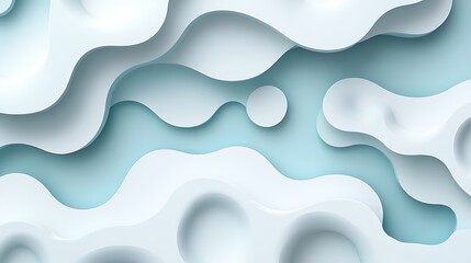 Obraz premium Abstract White and Blue Wave Pattern Design