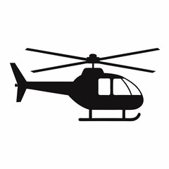 Silhouette Helicopter Illustration