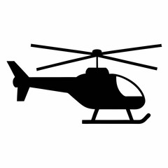 Silhouette Helicopter Illustration