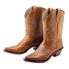 cowboy boots isolated on white
