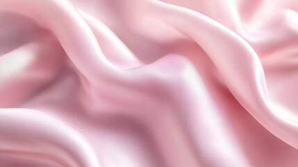Pink satin background.