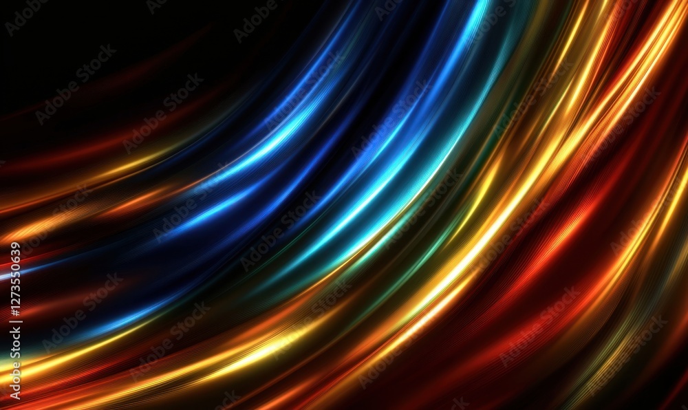 Aufkleber vibrant flowing fabric textures in rich colors creating a dynamic visual display
