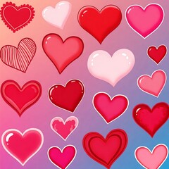 seamless pattern with hearts