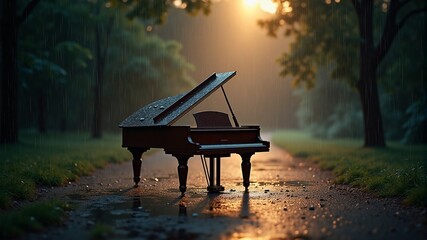 Rainy Sunset Piano