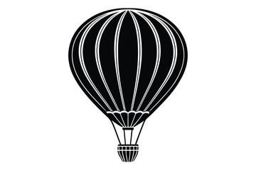Fototapeta premium A hot air balloon vector illustration on white background