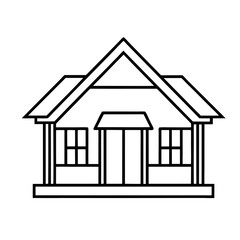 house sketch vector illustration