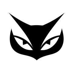 Vector cat face, minimalist and adorable
