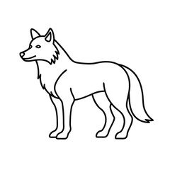 vector illustration of a fox