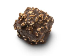 Chocolate candy isolated on transparent background