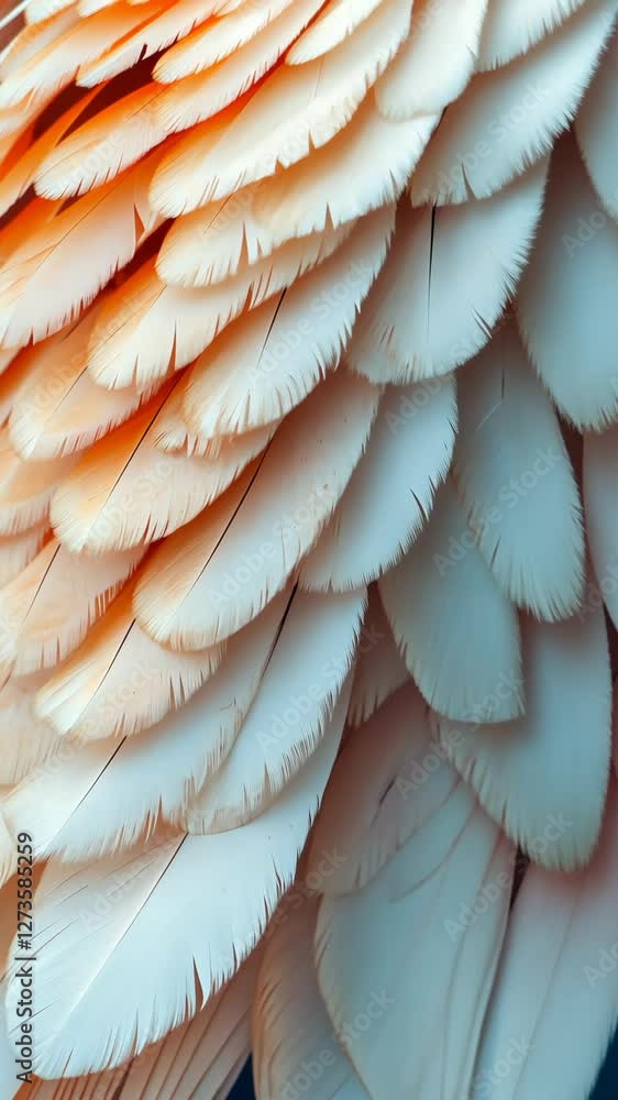 Aufkleber textured close-up of delicate feathers showcasing intricate patterns and soft colors