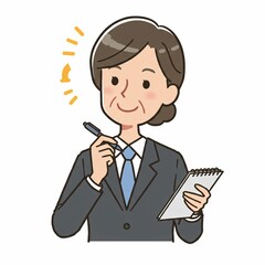 Thoughtful business person with an idea