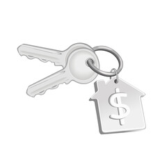 keys with keychain3D. Icons 3d realistic render vector object. eggplant healthy vegetable. Icons 3d realistic render vector object. key, apartment, house, business, home, shape, keychain, metal, real 