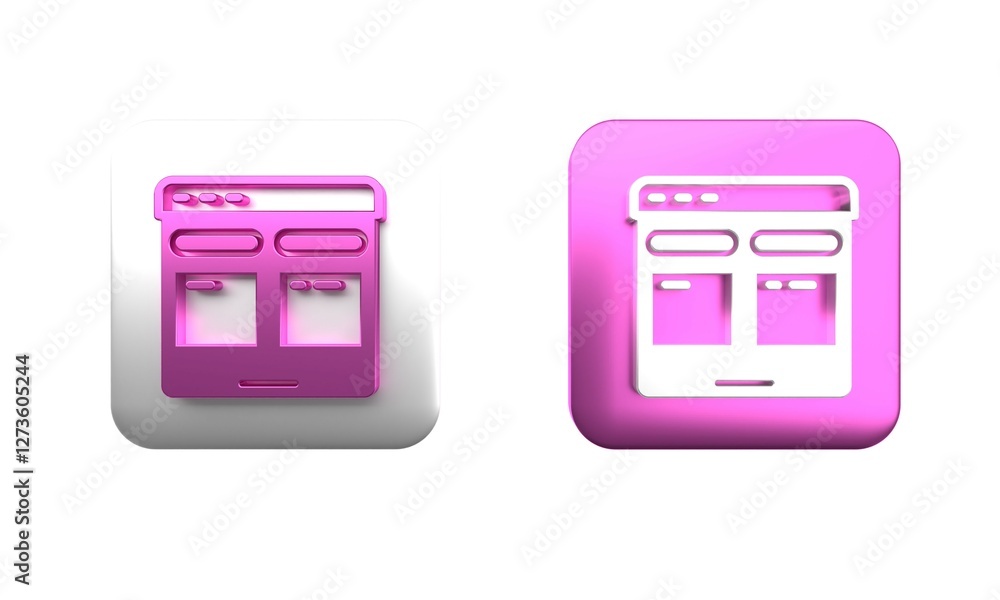 Aufkleber colorful online translator icon isolated on white background. foreign language conversation icons in