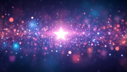 Obraz premium A vibrant and colorful background that features stars, planets, and galaxies.