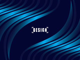 Digital technology futuristic blue background. Abstract futuristic wave lines background with blue light effect. Suitable for covers, posters, websites, brochures, flyers, banners, presentations, etc.