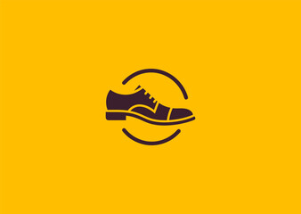A stylish shoe logo symbolizing movement, fashion, and durability with a clean, modern design.