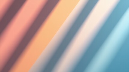 Obraz premium Subtle harmony in clean pastel gradients abstract art calm environment