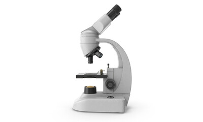 microscope isolated on white backdrop