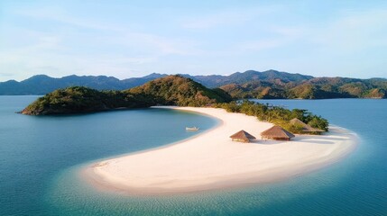 Obraz premium Secluded Tropical Island Paradise