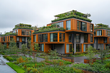 Modern Green Architecture Apartments with Vertical Gardens