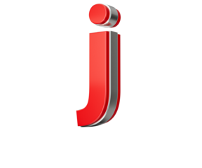 Vibrant Red Small Letter j Gleams With Its Sleek Metallic Design With Sharp Edges 3D Illustration
