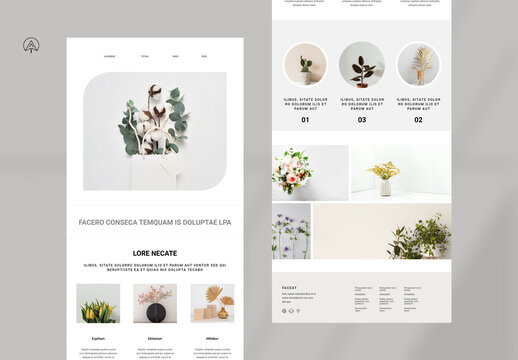 Flower Top News Letter Template