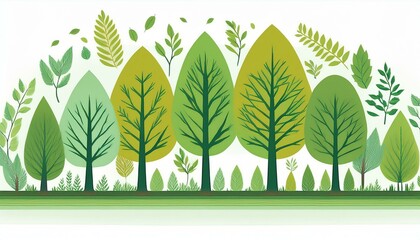 trees and leaves