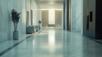 Obraz premium Inaugural ceremony for a new luxury hotel. Featuring opulence and relaxation