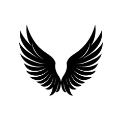wing-silhouette-illustration-on-white-background.eps