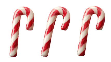 christmas candy cane isolated on white transparent background PNG