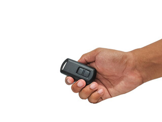 Hand holding a smart key