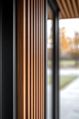 Obraz premium Mockup poster frame close up in interior background, 3d render