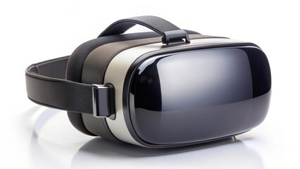 Fototapeta premium Virtual Reality Headset on White Background