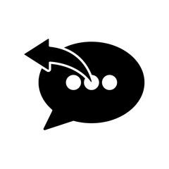 Icon a response, isolated against a clean background.
