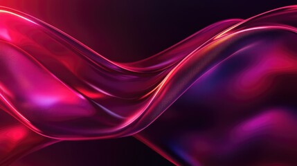 Abstract Pink and Purple Liquid Wave Background