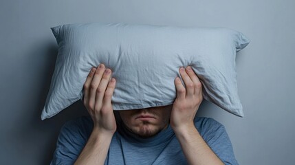 Withdrawal symptoms in a person lying in bed, staring blankly at the ceiling. Featuring emotional exhaustion and physical discomfort