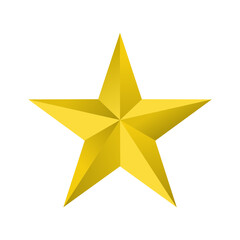 Obraz premium Gold metallic star