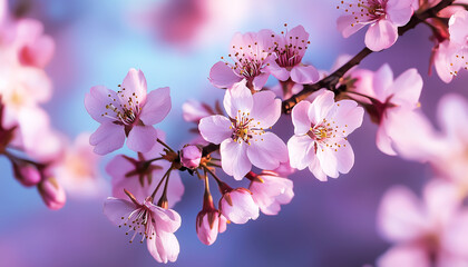 Obraz premium Cherry blossom. Generative AI.