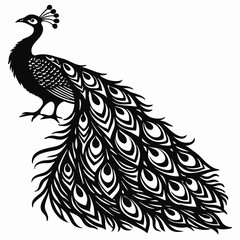 Kangaroo Silhouette Minimalist Vector Art on Solid White Background