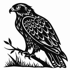 Kangaroo Silhouette Minimalist Vector Art on Solid White Background