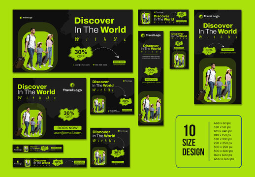 Travel Web Adds Banners Layout