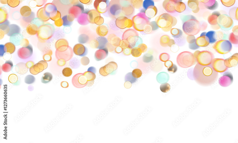 Canvas Prints blurred bokeh colors light glowing on transparent background