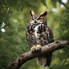 Obraz premium great horned owl