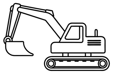 Minimalist Excavator Art